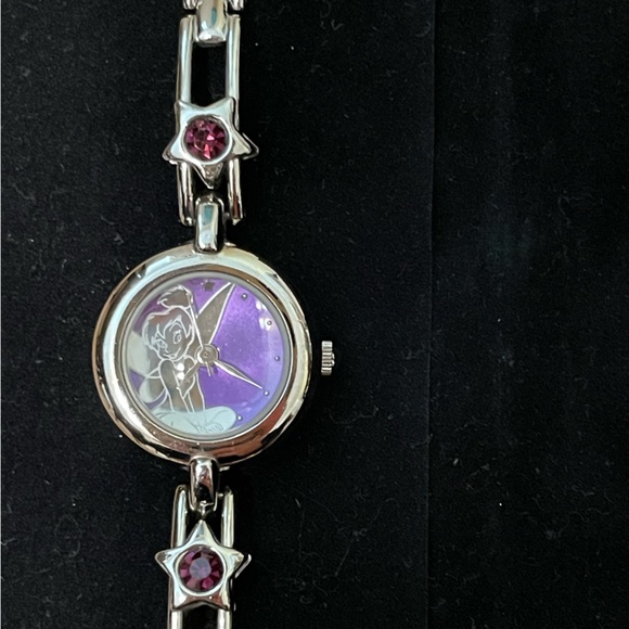 Disney Tinkerbell Watch 2004 moving stars Purple - Picture 2 of 5